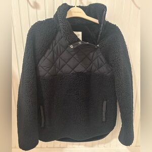 Abercrombie & Fitch stitched fleece pullover Small
